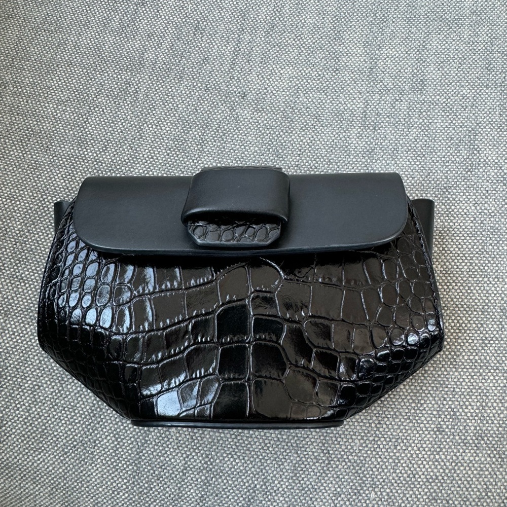 Nico Giani Black Leather Crossbody Bag